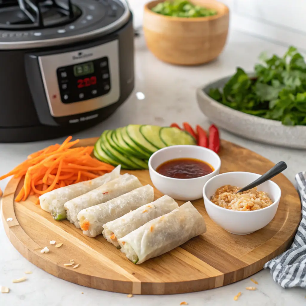 Recette des Rouleaux de Printemps au Airfryer