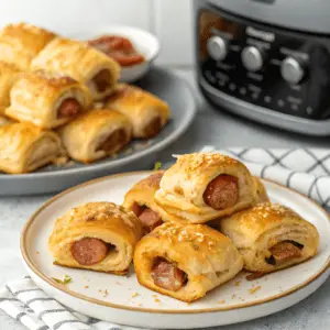 Recette des Feuilletés à la Saucisse au Airfryer