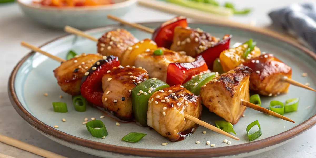 brochettes poulet teriyaki air fryer