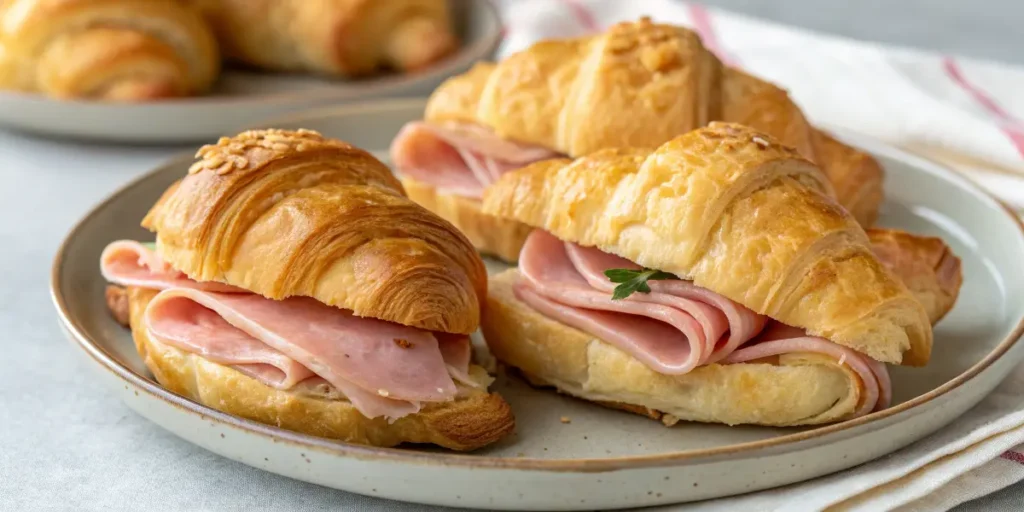 recette de croissants au jambon au airfryer