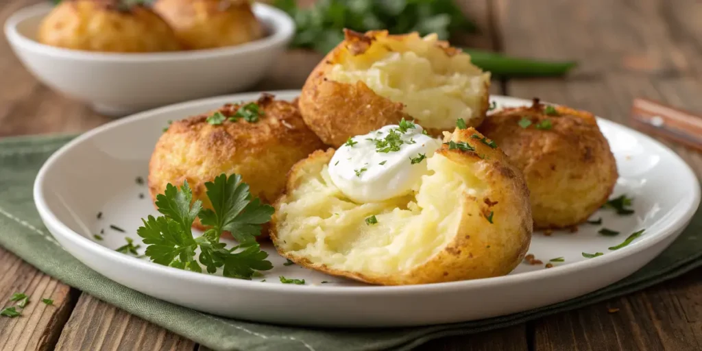 pommes de terre écrasées croustillantes air fryer