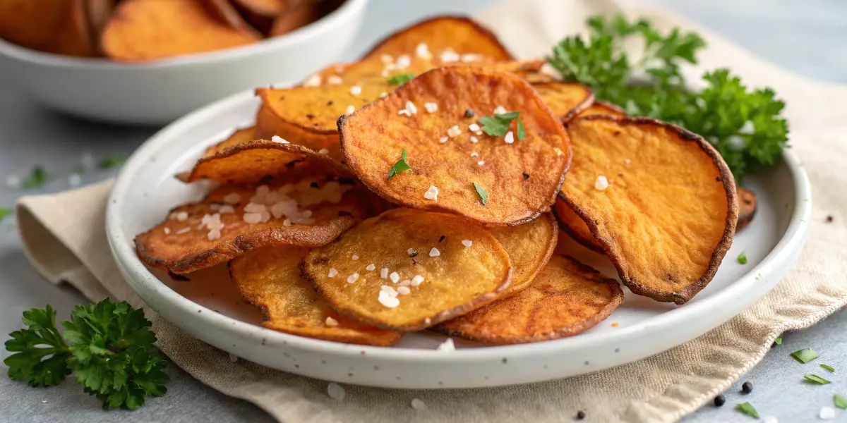 Recette chips de patate douce air fryer