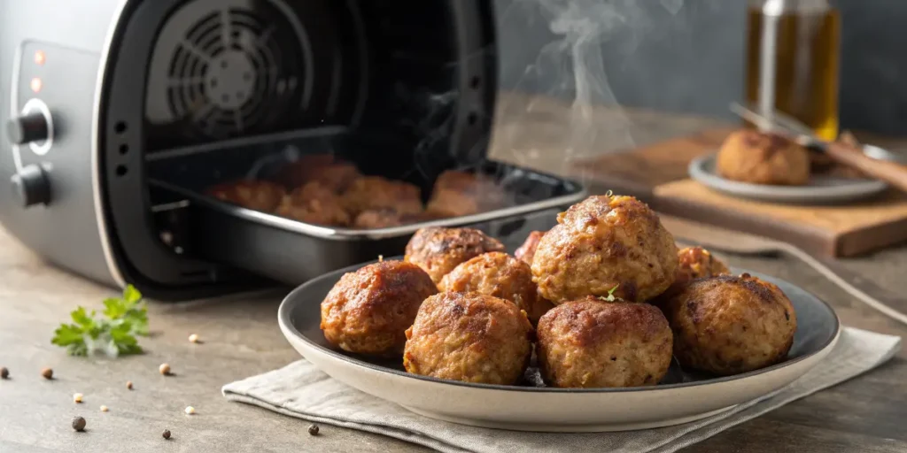 Boulettes de viande dans l'airfryer