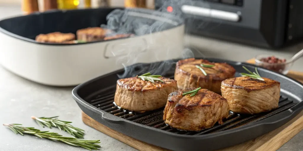Médaillons de filet dans l'air fryer