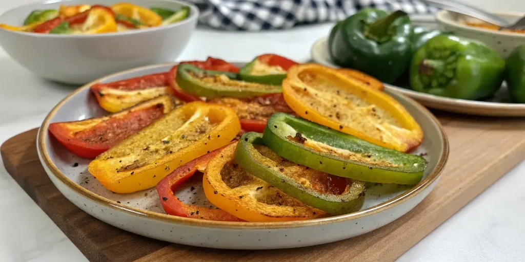 Poivrons dans l'Airfryer