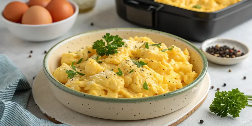 oeufs brouilles airfryer