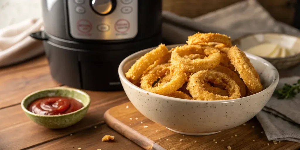 Oignons frits air fryer