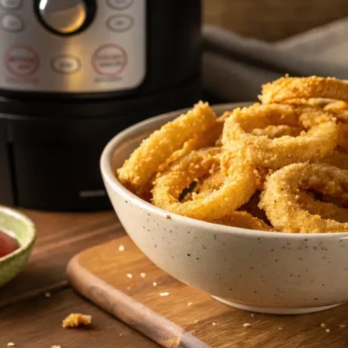 Oignons frits air fryer