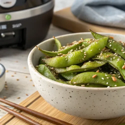 Recette edamame Air Fryer