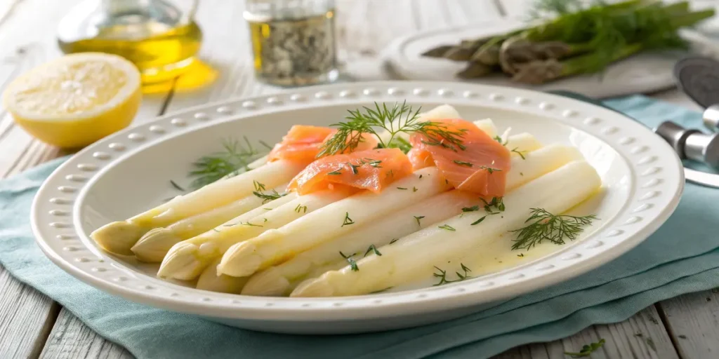 Asperges Blanches au Saumon