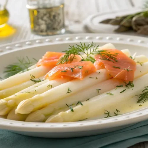 Asperges Blanches au Saumon