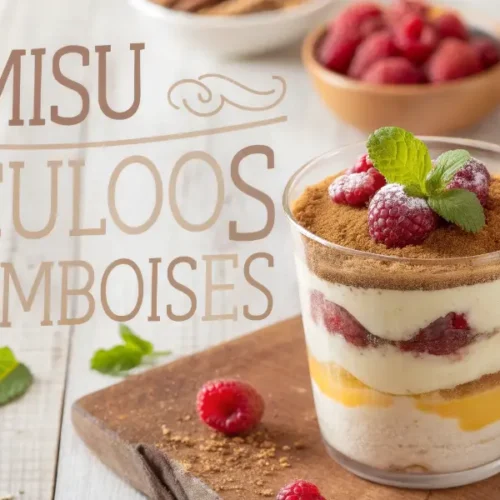 Tiramisu aux Spéculoos et Framboises