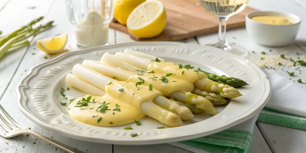 Asperges Blanches et Sauce Hollandaise