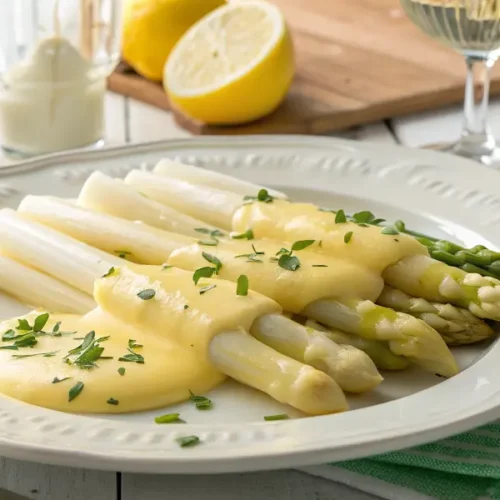 Asperges Blanches et Sauce Hollandaise