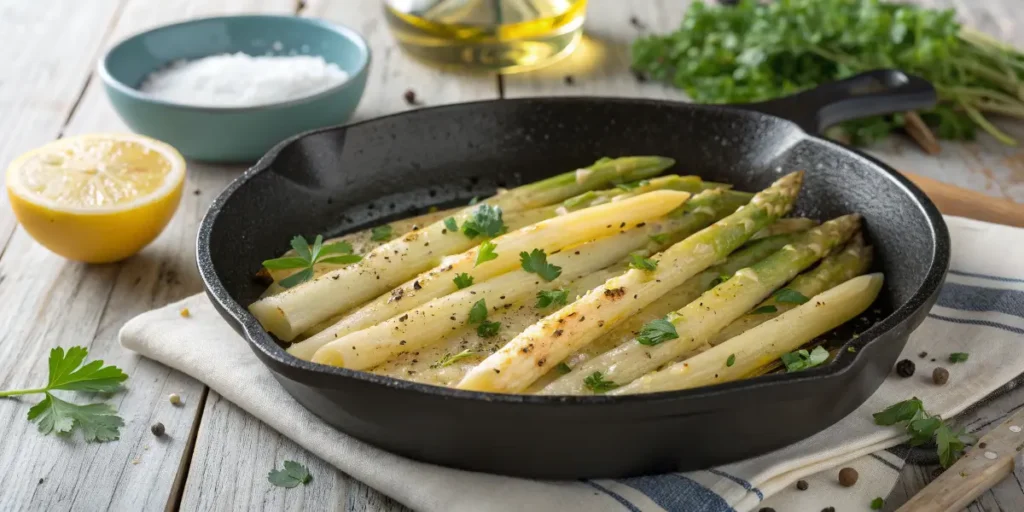 Asperges Blanches à la Poêle