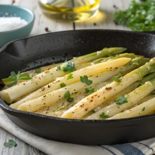 Asperges Blanches à la Poêle