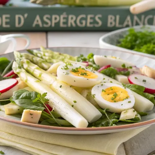 Salade d’Asperges Blanches à la Vinaigrette Maison