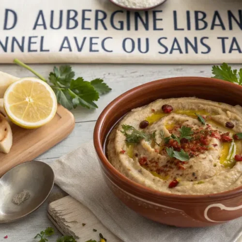 Caviar d’aubergine libanais traditionnel