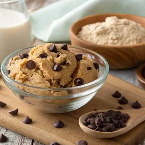 Pâte à Cookie Cru Sans Œuf et Sans Lait