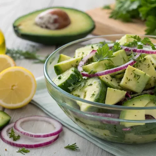 Salade Concombre et Avocat