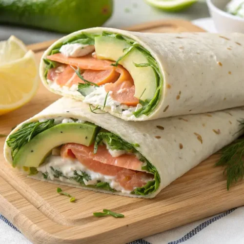 Recette Wrap Froid au Saumon Fumé