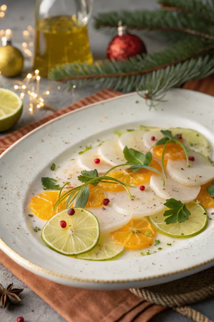Carpaccio de Saint-Jacques aux Agrumes