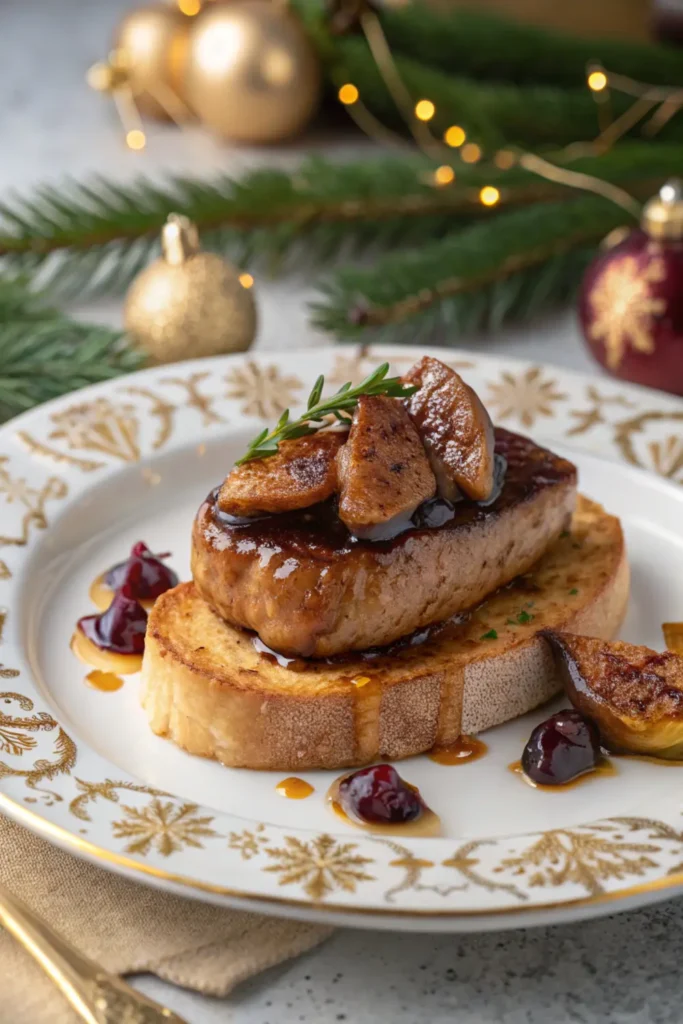 Foie Gras Poêlé sur Pain d’Épices et Compotée de Figues