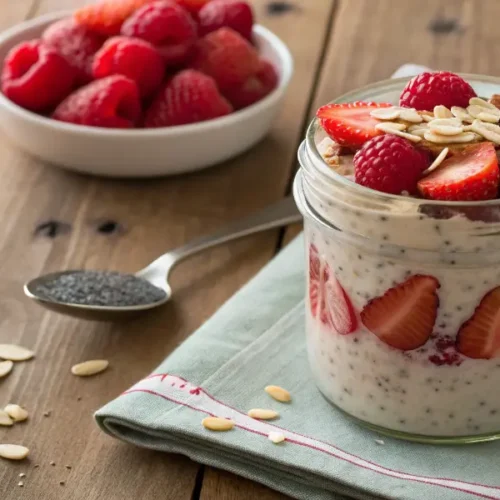 Recette Overnight Oats Framboise