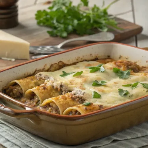 Caneloni au Confit de Canard