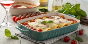 Caneloni Tomate Mozzarella