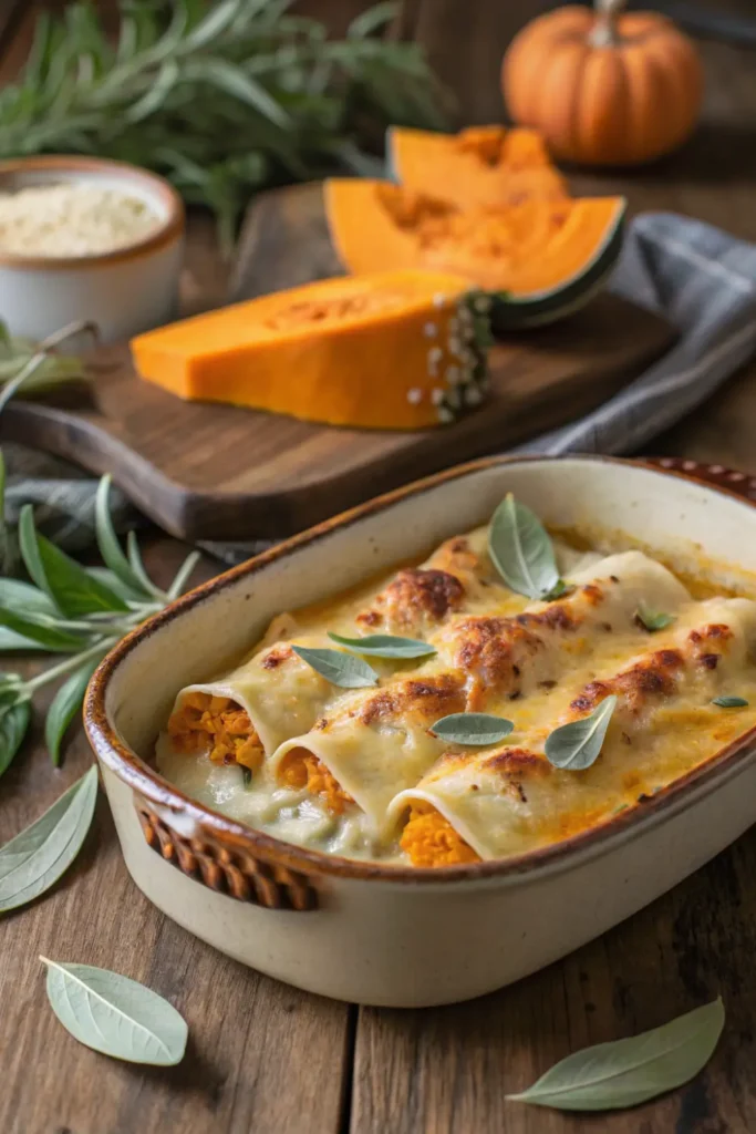 Caneloni Ă la Courge et Ă la Ricotta