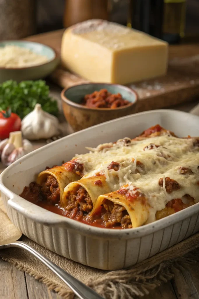 Caneloni Classique à la Viande de Porc et Veau