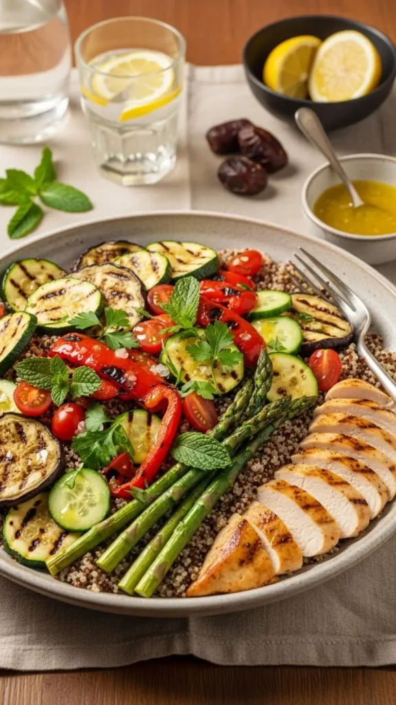 Salade de Quinoa aux Légumes Grillés