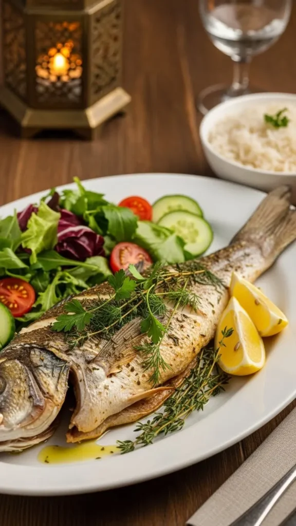 Poisson au Four aux Herbes