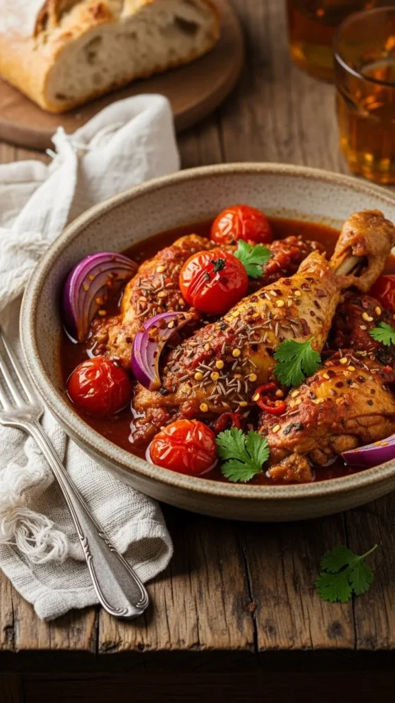 Poulet Mijoté aux Épices (Recette Ramadan au Poulet)