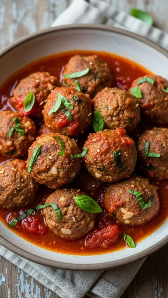 Boulettes de Viande Hachée à la Sauce Tomate