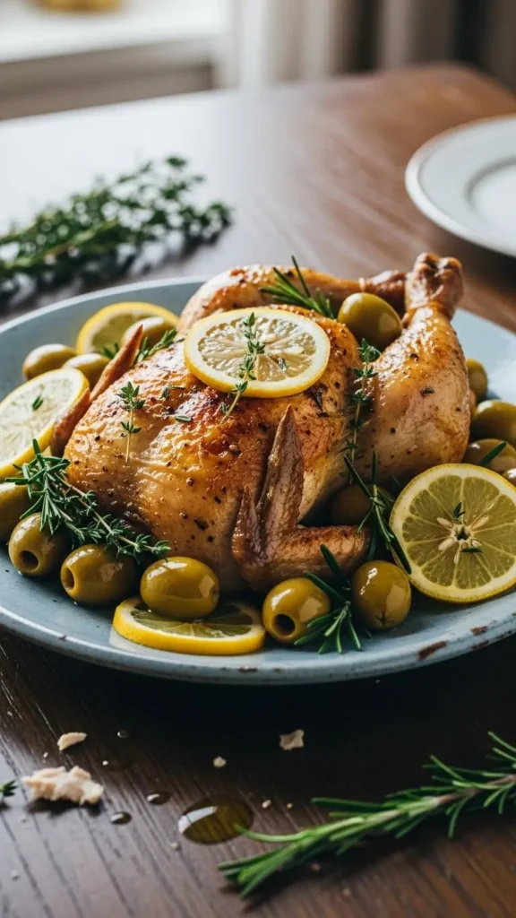 Poulet au Citron et Olives