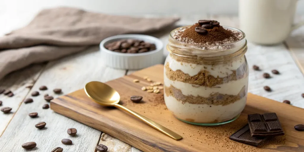 Overnight Oats Façon Tiramisu recette facile et rapide