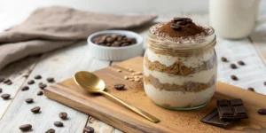 Overnight Oats Façon Tiramisu recette facile et rapide