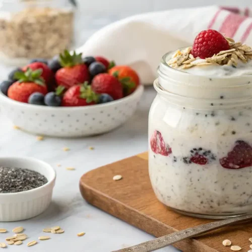 Recette Overnight Oats au Fromage Blanc