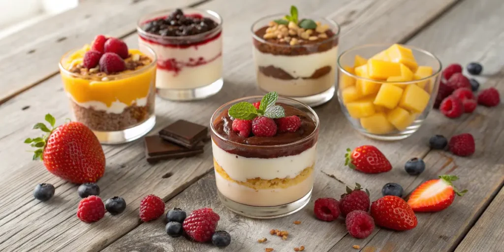 Verrines gourmandes au mascarpone