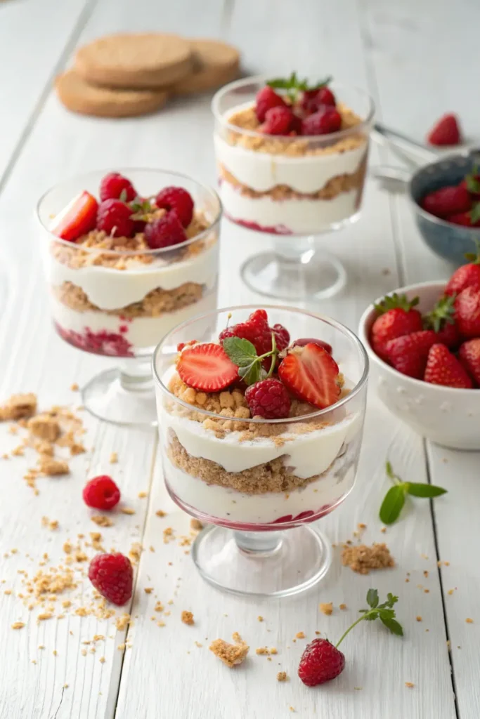 Verrines mascarpone et fruits rouges