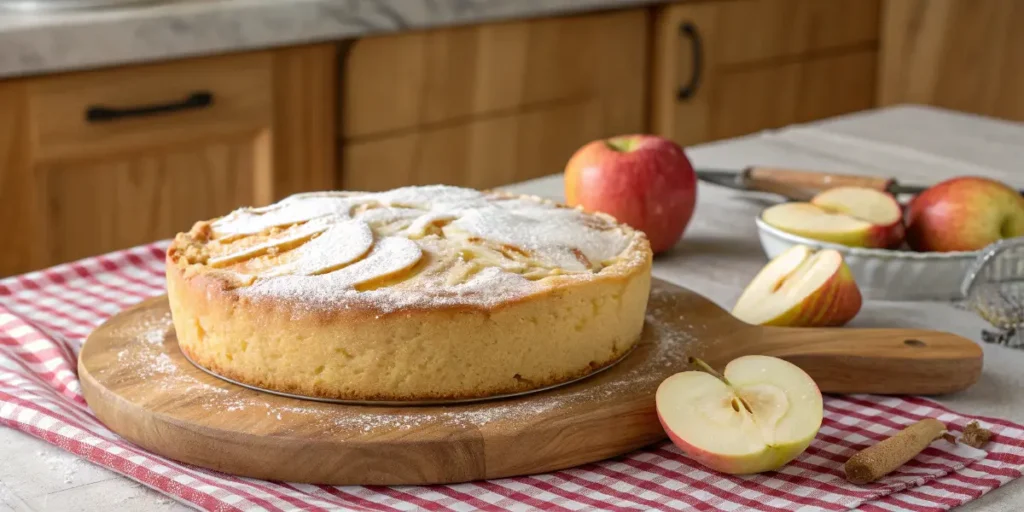 Gâteau moelleux aux pommes et mascarpone
