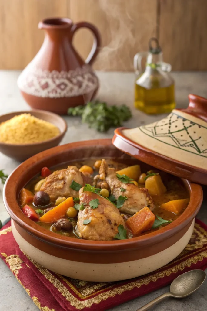  Tajine Algérien de Poulet aux Légumes