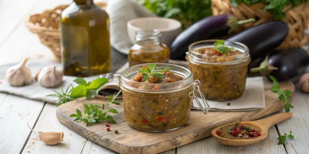 Recette de conserve de caviar d’aubergine