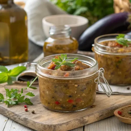 Recette de conserve de caviar d’aubergine