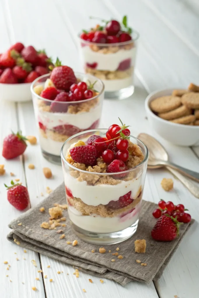 Verrine classique mascarpone et fruits rouges
