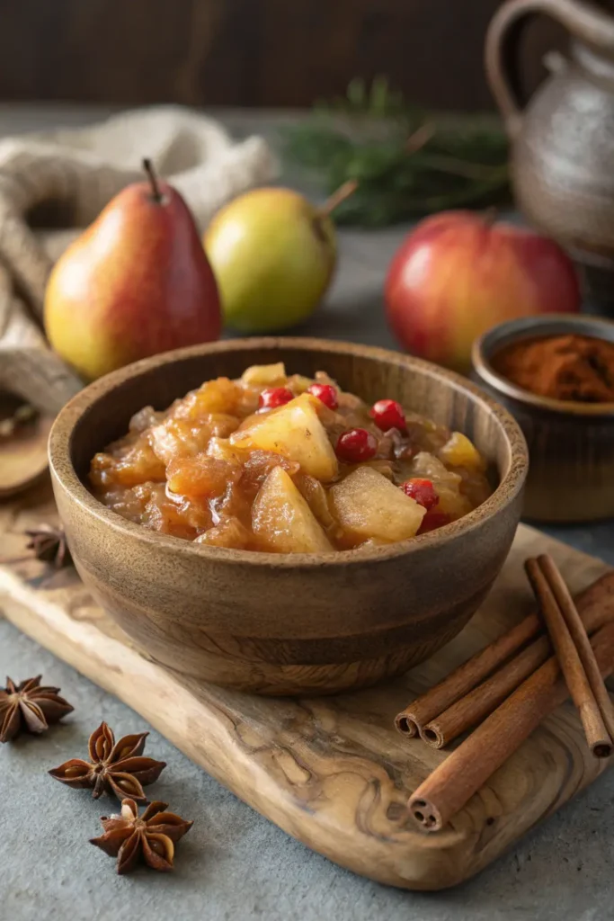 Compote Pomme-Poire au Gingembre