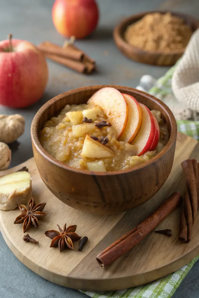 Compote de Pommes, Cannelle et Gingembre