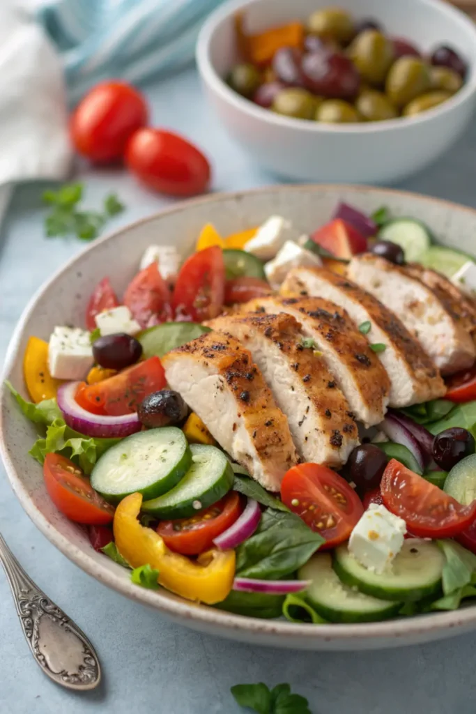 Salade Méditerranéenne au Poulet Grillé